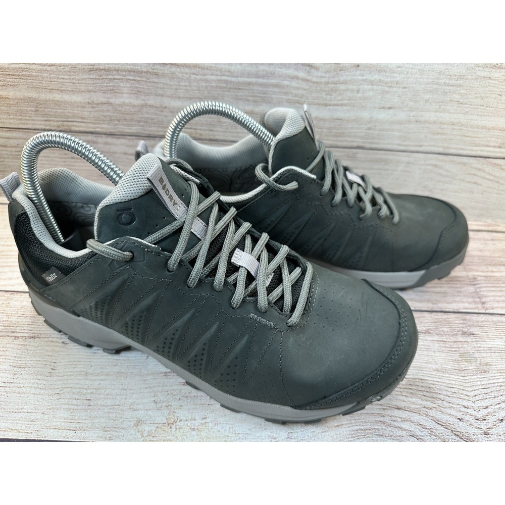 Oboz Sypes Low Leather B-DRY Waterproof Women's Black Hiking Shoes Size 10 Wide